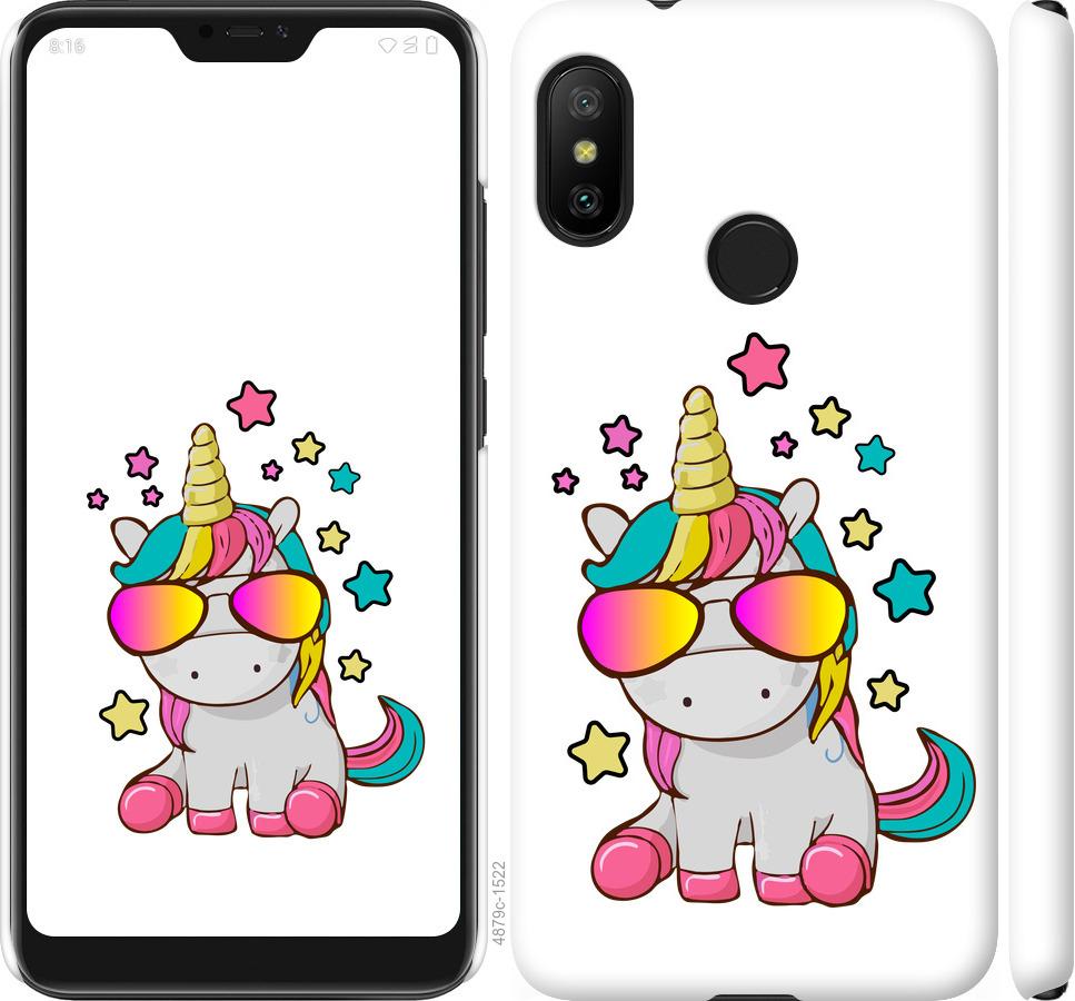 

Чехол на Xiaomi Redmi 6 Pro Единорог в очках