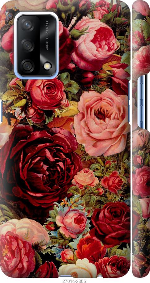 Чехол на Oppo A74 Цветущие розы