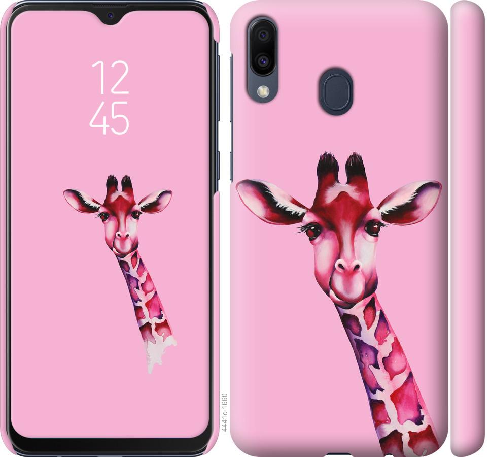 

Чохол на Samsung Galaxy M20 Рожева жирафа