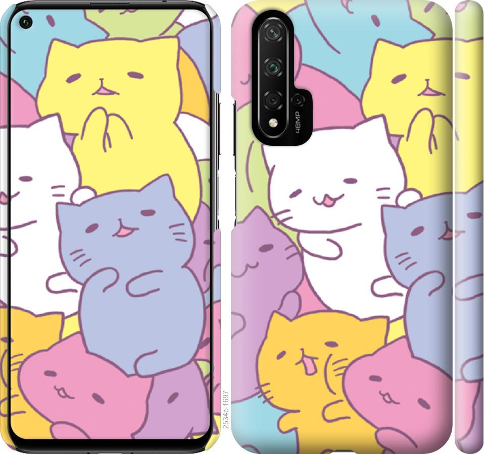 

Чехол на Huawei Nova 5T Котики