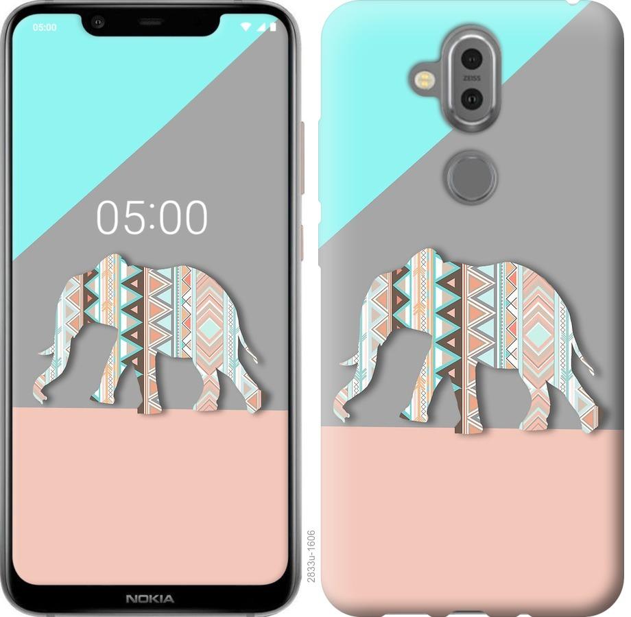 

Чохол на Nokia 8.1 Візерунчастий слон