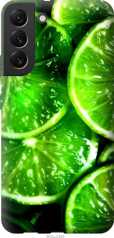 Чохол на Samsung Galaxy S22 Plus Зелені часточки лимона