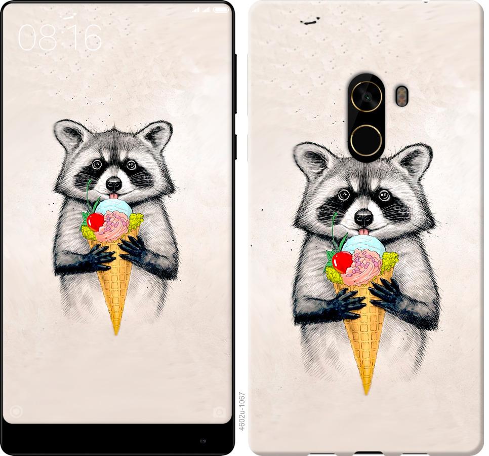 

Чохол на Xiaomi Mi MiX 2 Єнот з морозивом