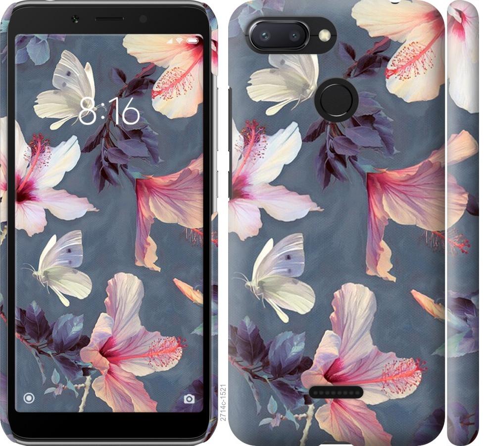 

Чохол на Xiaomi Redmi 6 Намальовані квіти