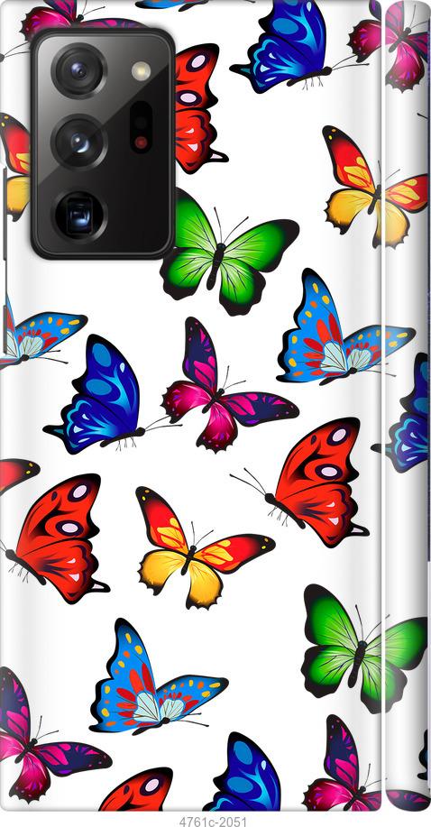 

Чехол на Samsung Galaxy Note 20 Ultra Красочные мотыльки