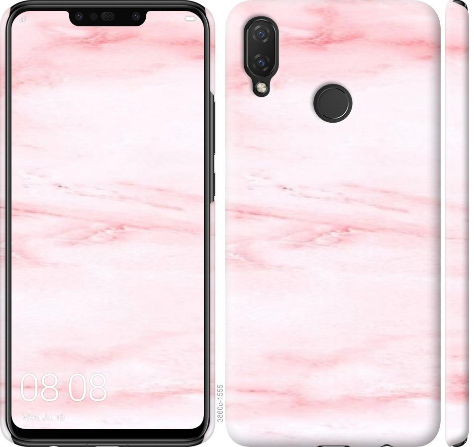 

Чехол на Huawei P Smart Plus розовый мрамор