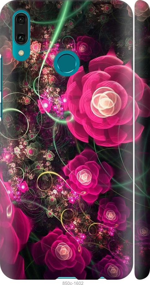 

Чехол на Huawei Y9 2019 Абстрактные цветы 3