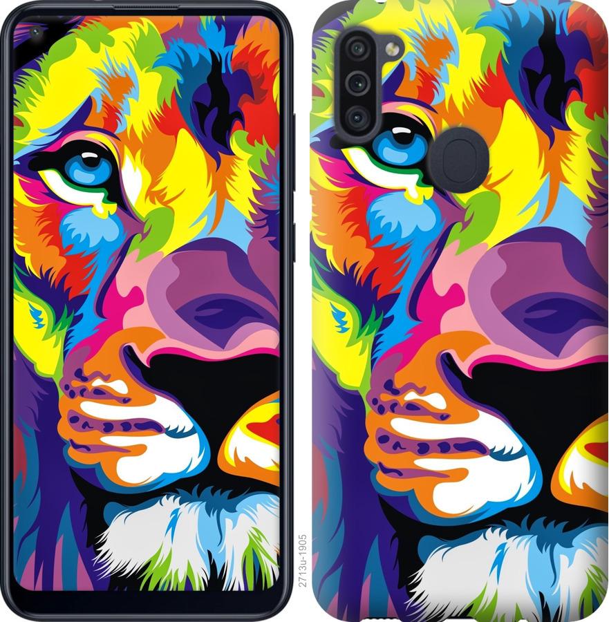 

Чохол на Samsung Galaxy A11 A115F Різнобарвний лев