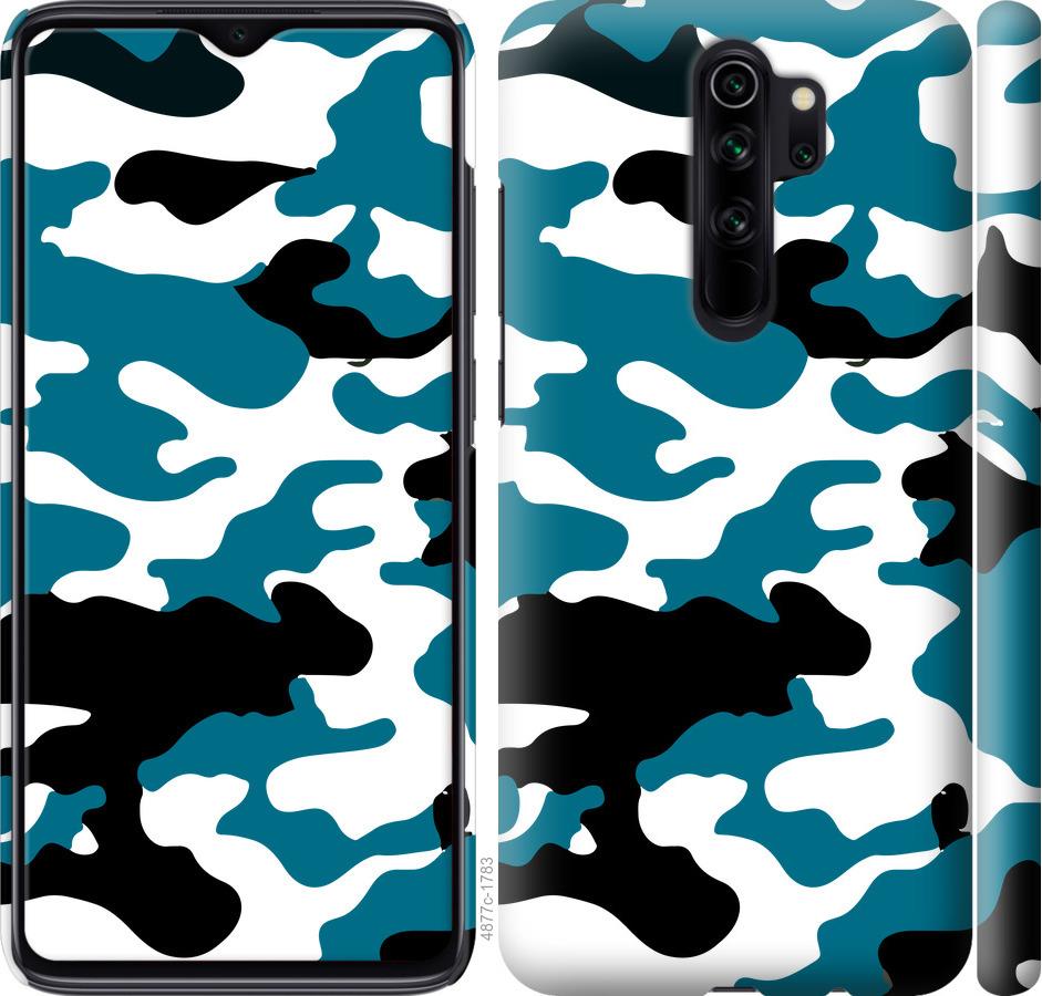 Чохол на Xiaomi Redmi Note 8 Pro Камуфляж прозорий фон