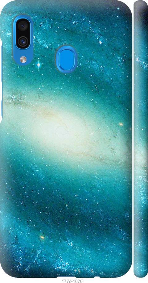 Чехол на Samsung Galaxy A20 2019 A205F Голубая галактика