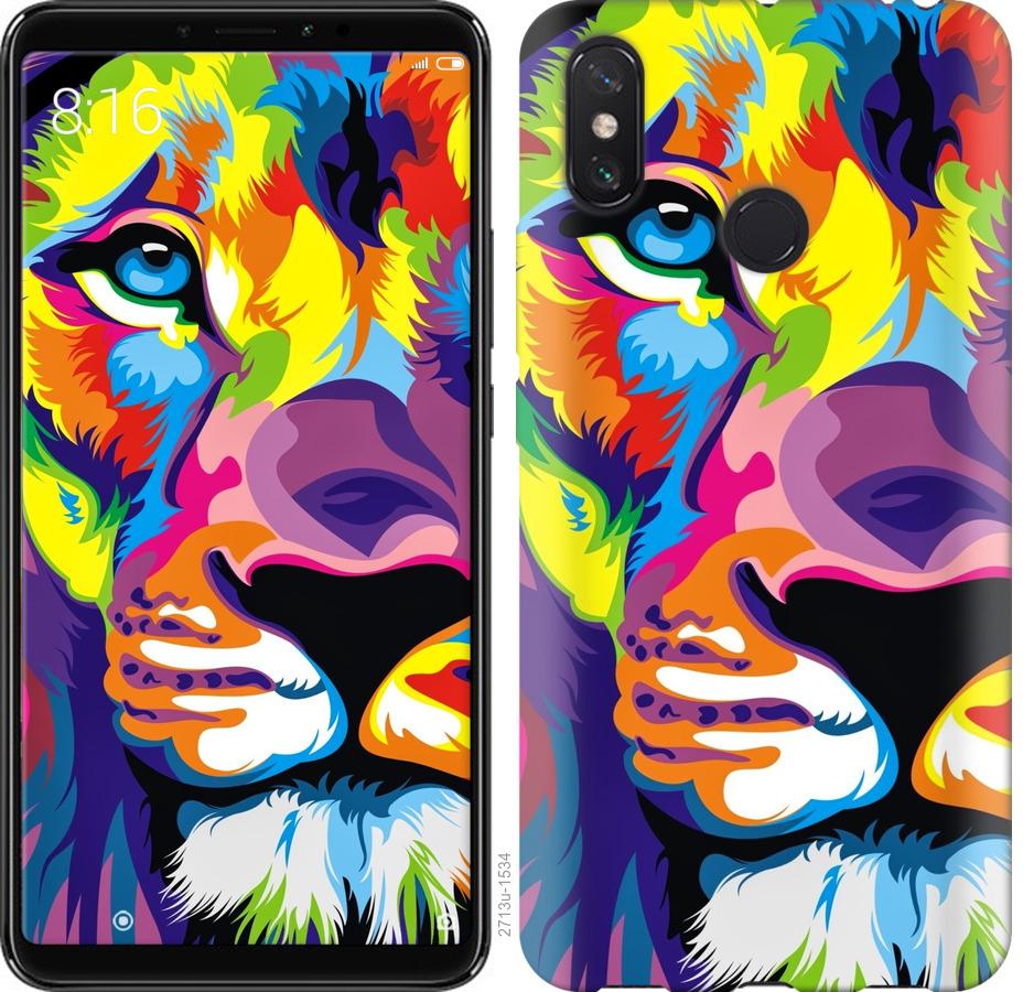 

Чохол на Xiaomi Redmi Note 8 Різнобарвний лев