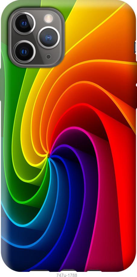 Чехол на iPhone 12 Pro Радужный вихрь