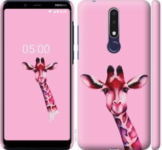 

Чохол на Nokia 3.1 Plus Рожева жирафа