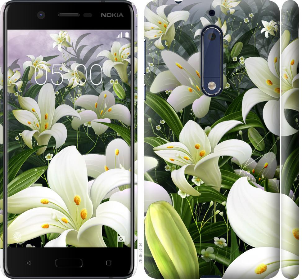 

Чохол на Nokia 5 білі лілії