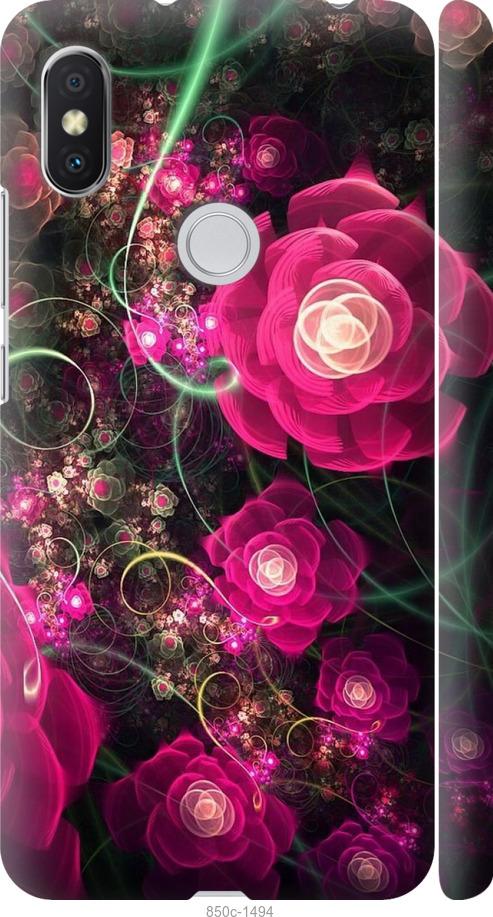 Чехол на Xiaomi Redmi S2 Абстрактные цветы 3