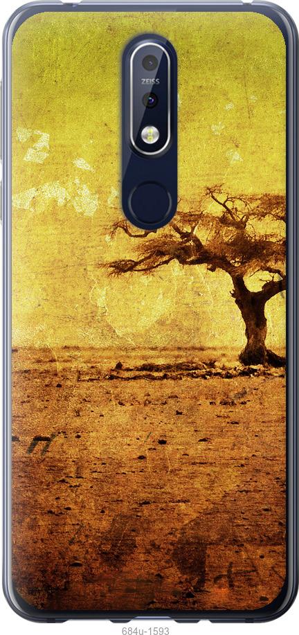 

Чехол на Nokia 7.1 Гранжевое дерево