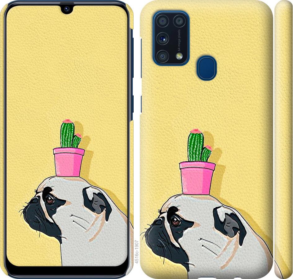 

Чохол на Samsung Galaxy M31 M315F Мопс з кактусом