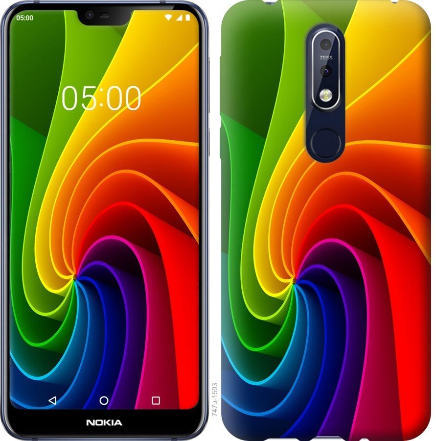 

Чохол на Nokia 7.1 Райдужний вихор