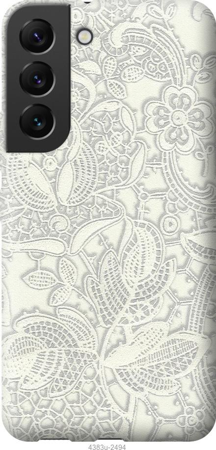 Чехол на Samsung Galaxy S22 Белое кружево