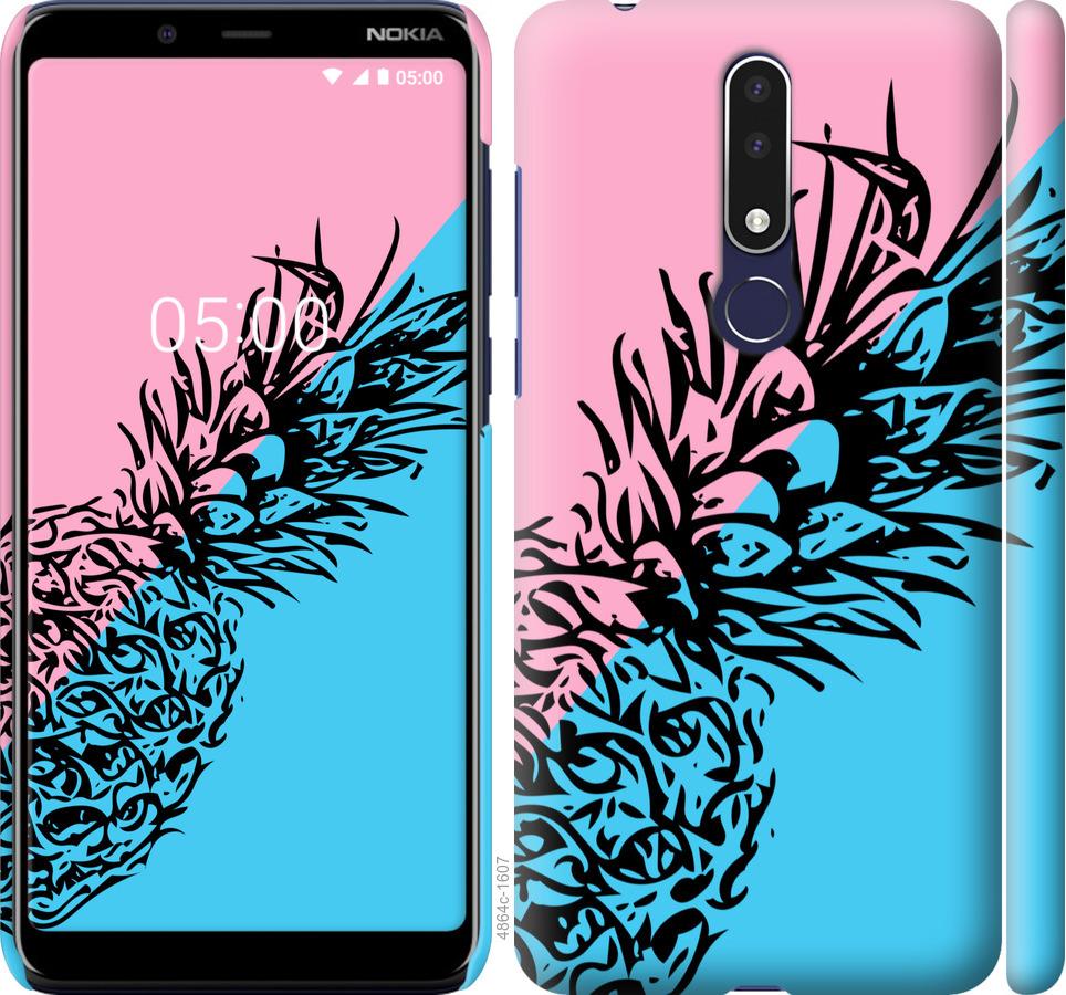

Чехол на Nokia 3.1 Plus Ананас 1