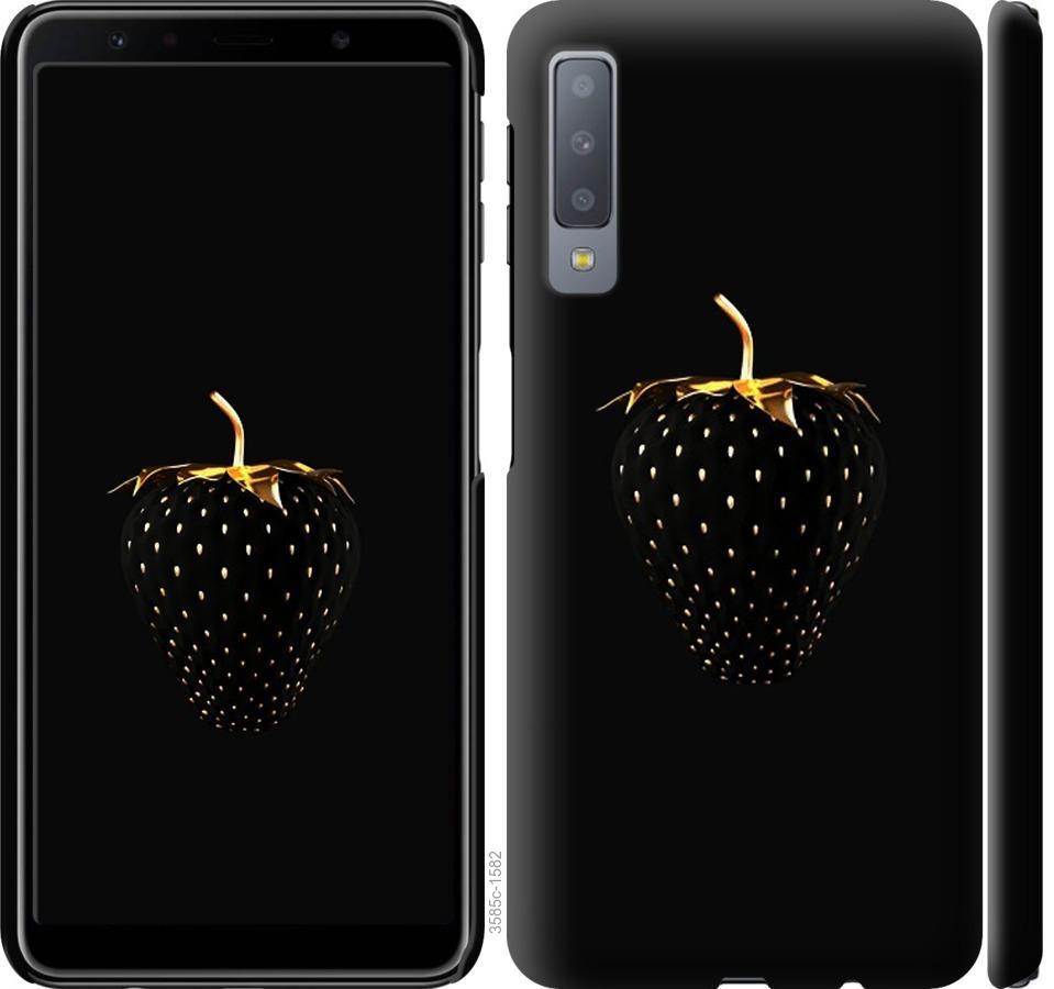 Чехол на Samsung Galaxy A7 (2018) A750F Черная клубника
