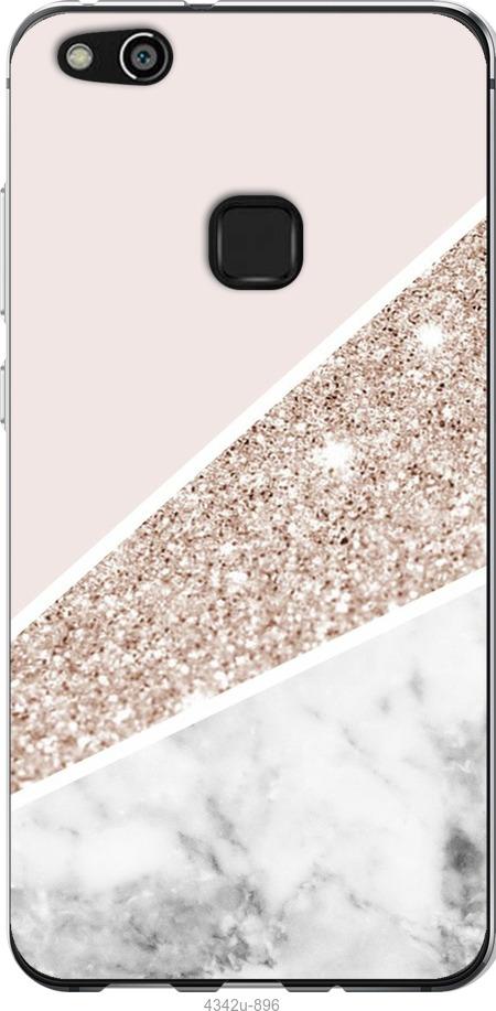 

Чехол на Huawei P10 Lite Пастельный мрамор
