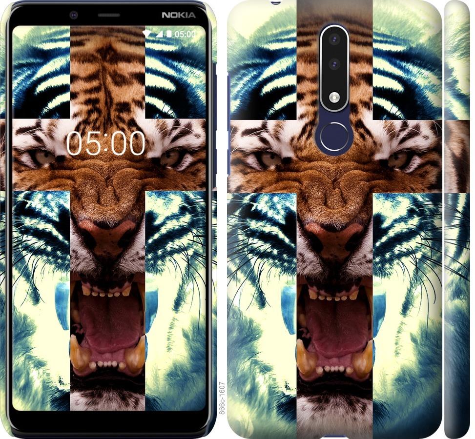 

Чохол на Nokia 3.1 Plus Злий тигр
