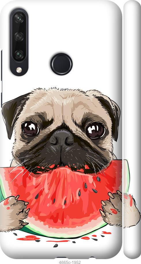 

Чехол на Huawei Y6p Мопс и арбуз