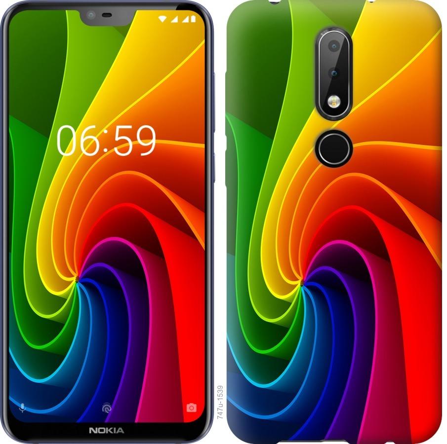 

Чохол на Nokia 6.1 Plus Райдужний вихор