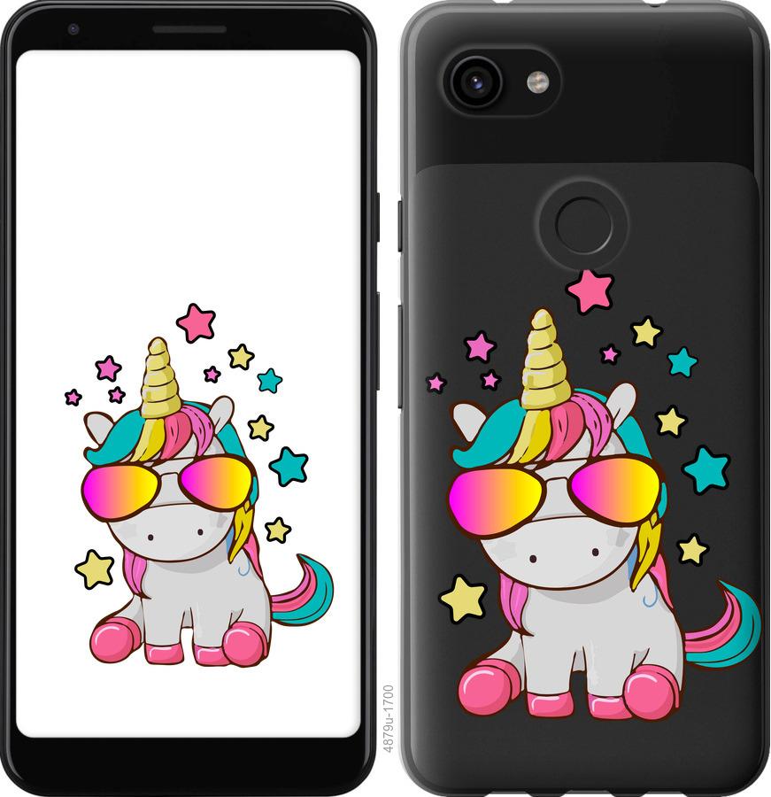 

Чехол на Google Pixel 3a Единорог в очках