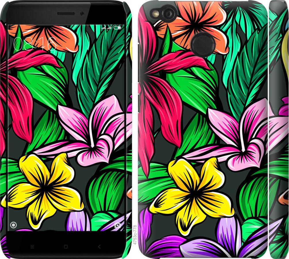 

Чохол на Xiaomi Redmi 4X Тропічні квіти 1