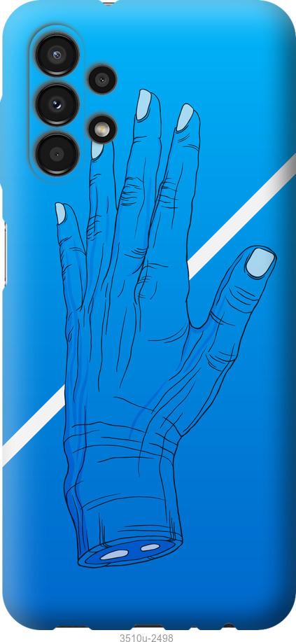 

Чохол на Samsung Galaxy A13 A135F Синій, Рука, Лінія, Градієнт, Зомбі, Глибина