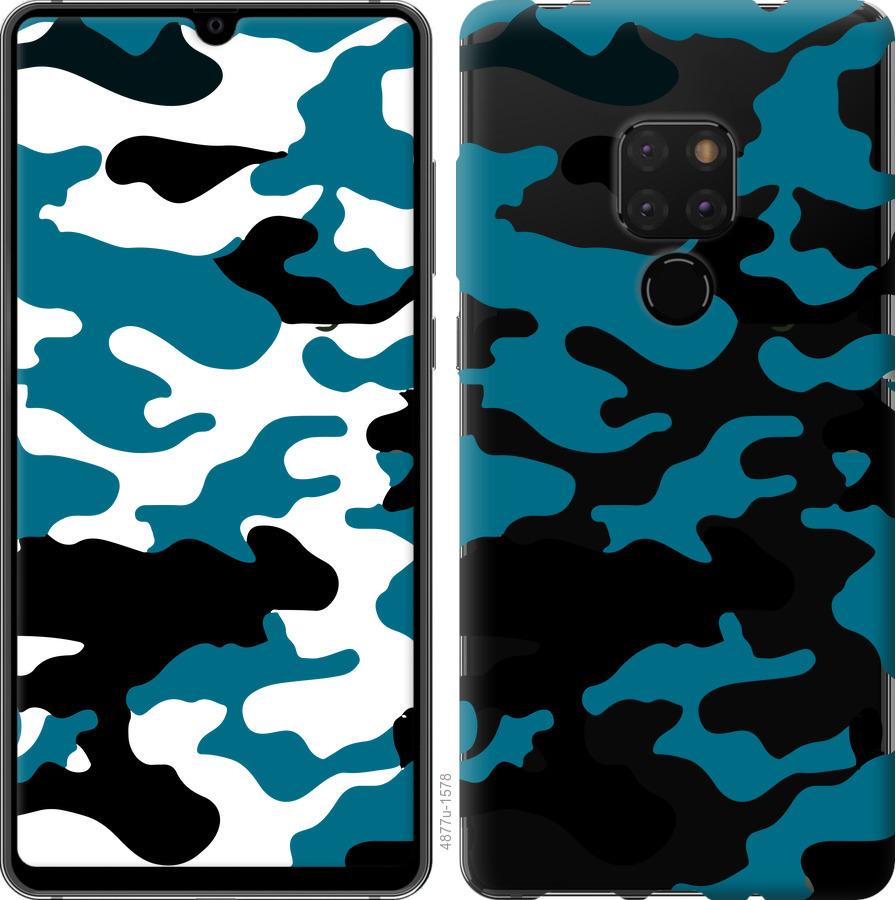 

Чехол на Huawei Mate 20 Камуфляж прозрачный фон
