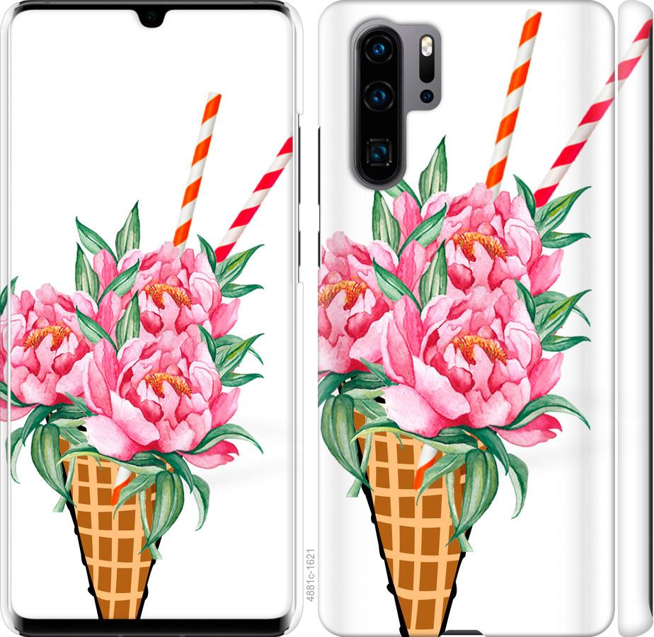 

Чехол на Huawei P30 Pro Мороженое-пионы