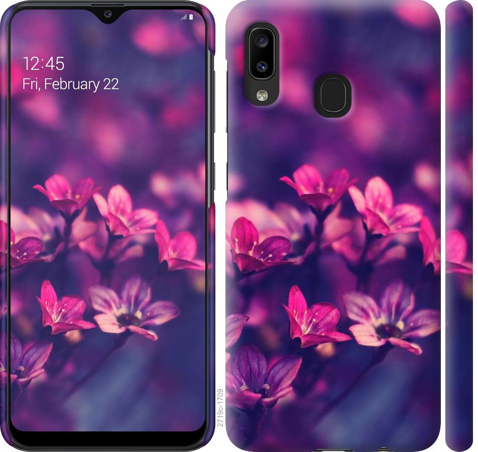 

Чохол на Samsung Galaxy A20e A202F Пурпурні квіти