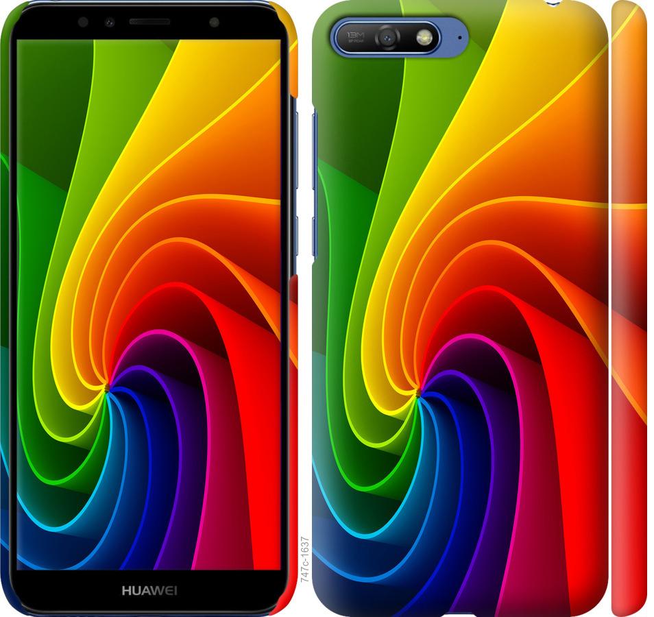 

Чохол на Huawei Y6 2018 Райдужний вихор