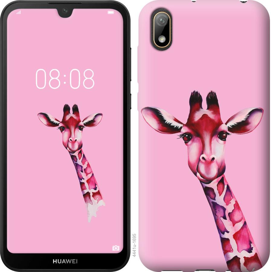 

Чохол на Huawei Y5 2019 Рожева жирафа