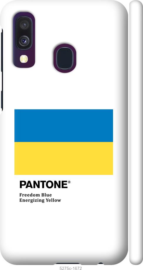 Чохол на Samsung Galaxy A40 2019 A405F Прапор Пантон