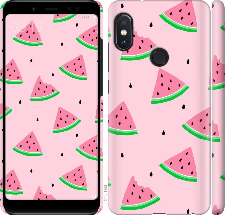 

Чехол на Xiaomi Redmi Note 5 Pro Розовый арбуз