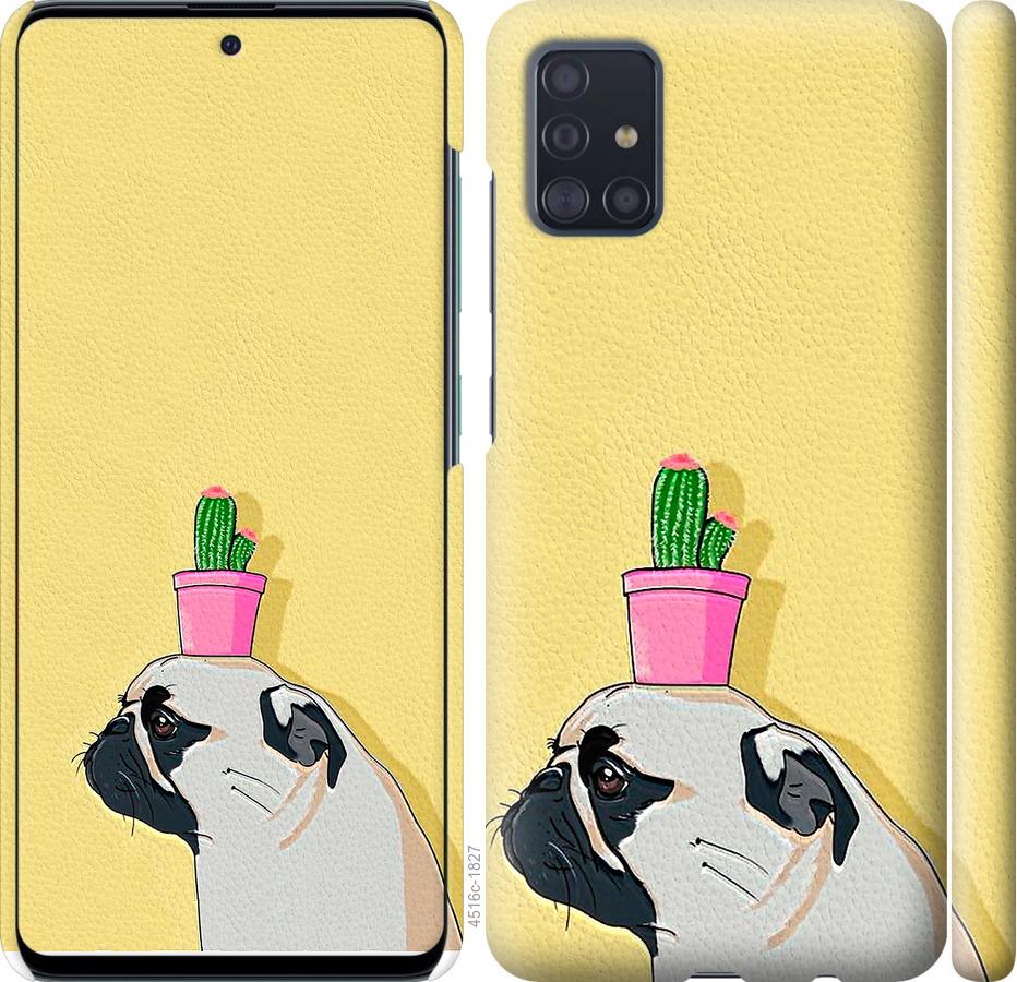 

Чохол на Samsung Galaxy S20 Plus Мопс з кактусом