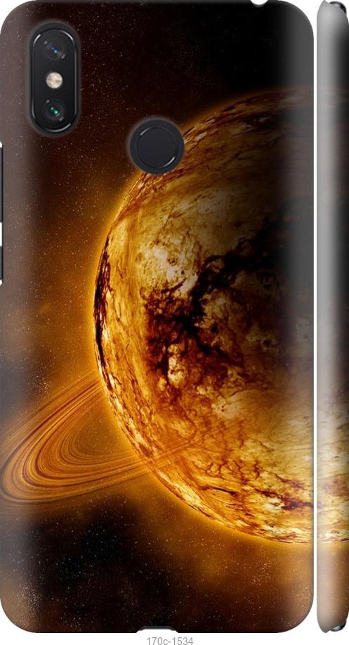 

Чехол на Xiaomi Mi Max 3 Жёлтый Сатурн