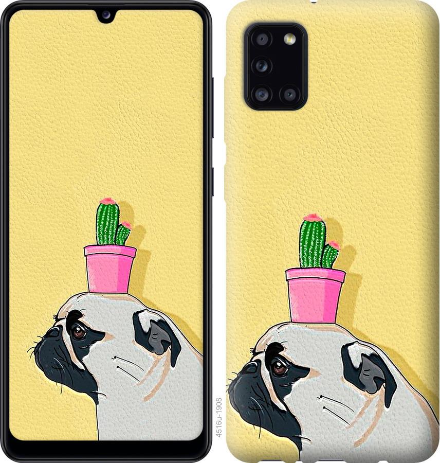 

Чохол на Huawei Y5p Мопс з кактусом