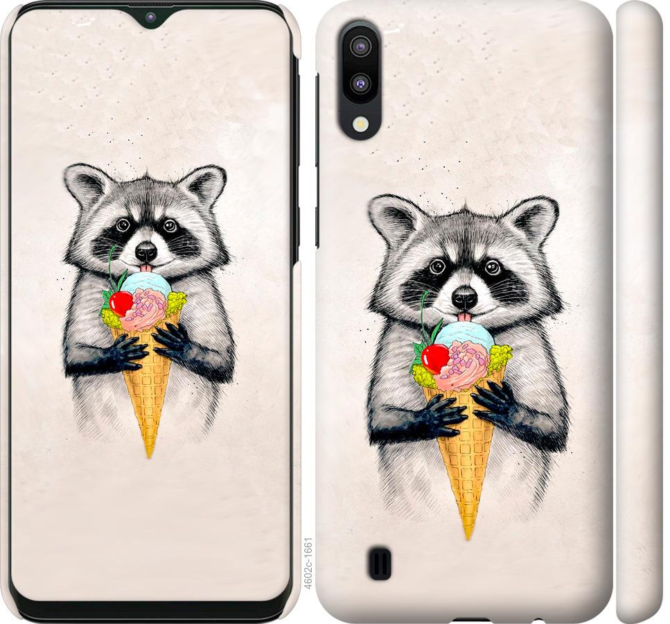 

Чохол на Samsung Galaxy M10 Єнот з морозивом