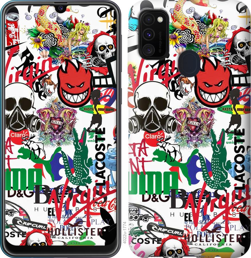 

Чохол на Samsung Galaxy A21s A217F Many different logos