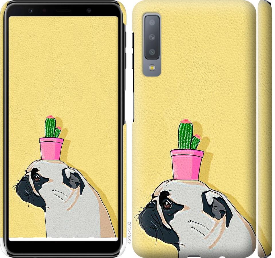 

Чохол на Samsung Galaxy A7 (2018) A750F Мопс з кактусом