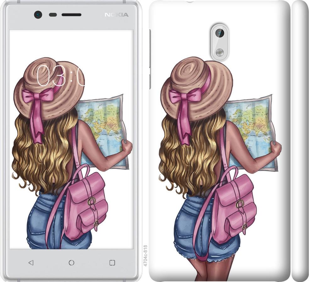 Чохол на Nokia 3 Дівчина з картою