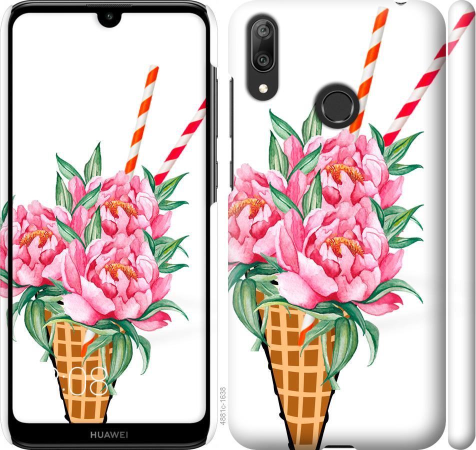 

Чехол на Huawei Y7 2019 Мороженое-пионы