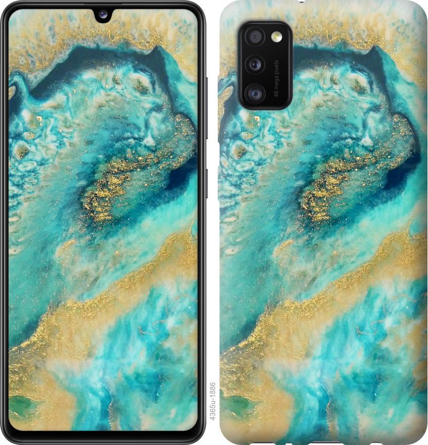 

Чохол на Oppo A52 Green marble