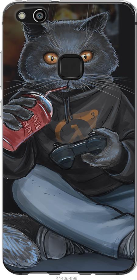 

Чехол на Huawei P10 Lite gamer cat