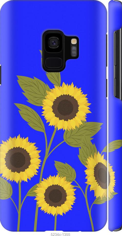 Чехол на Samsung Galaxy S9 Подсолнухи v2